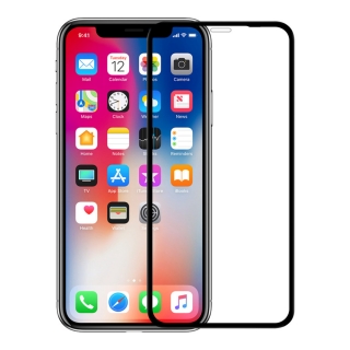 3D kijelzővédő üvegfólia iPhone 12 Mini fekete