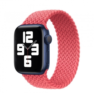 Apple Watch 42 / 44 / 45 mm L méret fonott körpánt pink