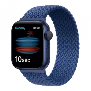 Apple Watch 42 / 44 / 45 mm M méret fonott körpánt kék