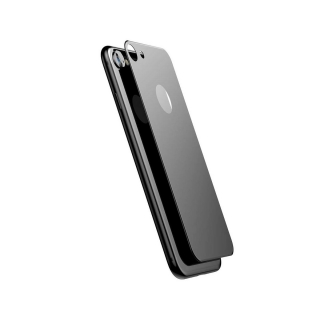 Hátlapi üvegfólia iPhone 7 Plus/ 8 Plus fekete
