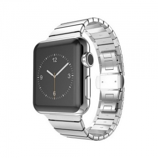 Apple Watch 38 / 40 / 41 mm ezüstszínű fémszíj