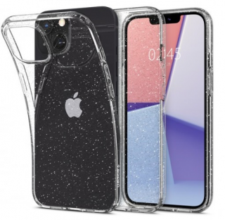 Spigen Liquid Crystal Glitter Apple iPhone 13 Crystal Quartz tok, átlátszó