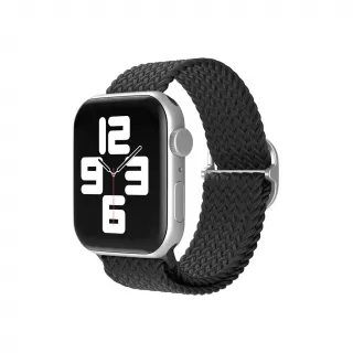 Apple Watch 38 / 40 / 41 mm csatos fonott szíj fekete