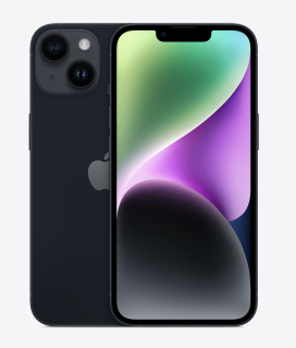 Apple iPhone 14 256 GB kártyafüggetlen mobilkészülék éjfekete színben