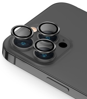 Uniq Optix iPhone 14 Pro / 14 Pro Max kamera védő üvegfólia fekete színben