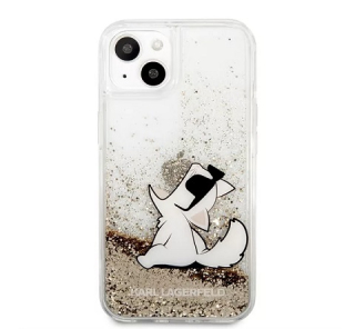 KARL LAGERFELD GLITTER CHOUPETTE EAT HÁTLAP TOK APPLE IPHONE 14 PLUS, ARANY