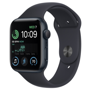 új Apple Watch SE 44mm éjfekete alumíniumtok, sportszíj