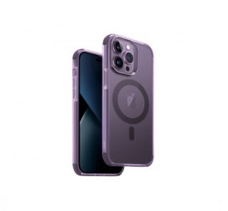 Uniq Hybrid Magclick iPhone 14 Pro Max magsafe szilikon tok lila színben
