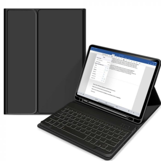 Smart Keyboard iPad 10,9" Air 4/5 billentyűzetes flip tok fekete színben