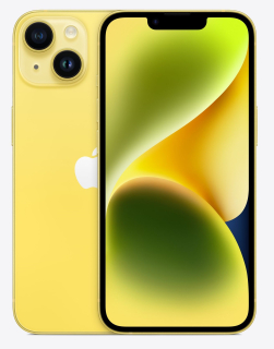 Apple iPhone 14 Plus 128GB kártyafüggetlen mobilkészülék sárga színben