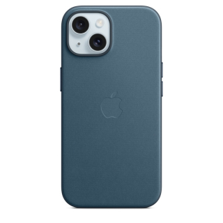 MagSafe-rögzítésű iPhone 15 Plus FineWoven-szövettok – óceánkék