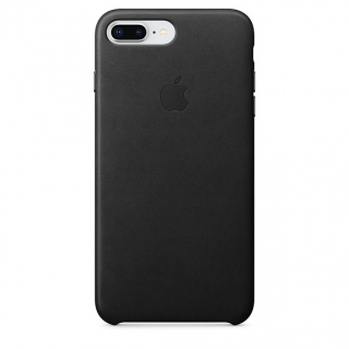 Apple iPhone 8 Plus/7 Plus gyári bőrtok – fekete színben