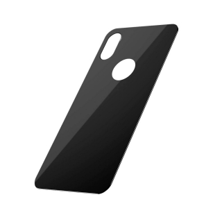 Baseus Teljes edzett hátlapi üveg iPhone Xs Max fekete 