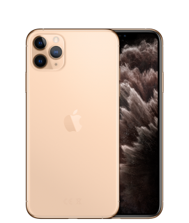 Apple iPhone 11 Pro Max 64GB kártyafüggetlen mobilkészülék arany színben