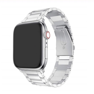 Apple Watch 38 / 40 / 41 mm ezüst színű fém szíj