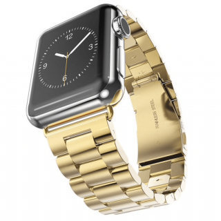 Apple Watch 38 / 40 / 41 mm arany színű fém szíj