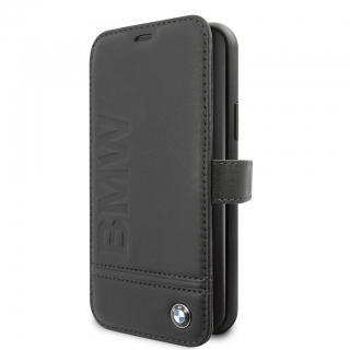 BMW flip tok Apple Iphone 11 Pro készülékhez fekete színben BMW felirattal