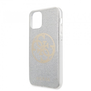 Guess hátlapi tok ezüst színben arany Guess logóval iPhone 11 készülékre