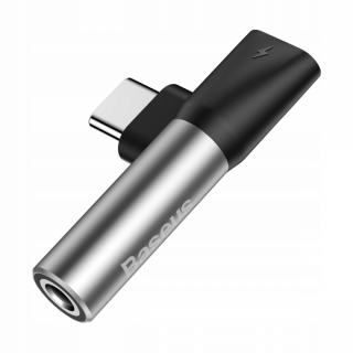 Baseus  USB Type-C - Type-C + 3.5mm fekete-ezüst elosztó