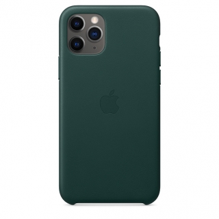iPhone 11 Pro gyári bőrtok erdőzöld színben