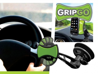 GripGo 360 fokban forgatható univerzális autós telefon és GPS tartó