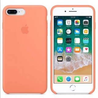 iPhone 8 Plus/7 Plus gyári szilikon tok –  barack színben