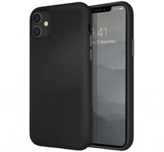 Uniq Lino Hue Apple iPhone 11, szilikon tok, fekete