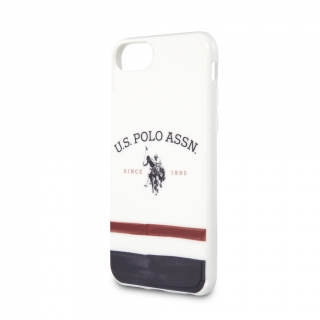 U.S. Polo tok Apple iPhone 7/8/SE (2020) készülékhez fehér