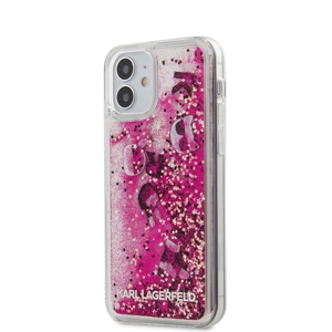 Karl Lagerled tok iPhone 12 mini készülékre pink glitteres