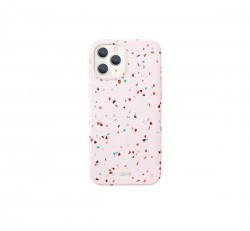 Uniq Terrazzo Apple iPhone 12/12 Pro, műanyag tok, rózsaszín