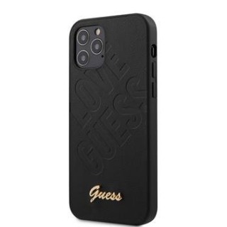 Guess feliratos tok iPhone 12 Pro Max készülékhez fekete