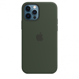 MagSafe-rögzítésű iPhone 12 Pro Max-szilikontok – ciprusi zöld
