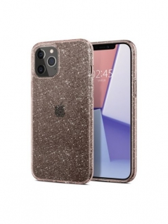 Spigen Liquid Crystal Glitter Apple iPhone 12 mini Rose Quartz tok átlátszó