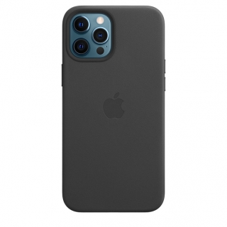MagSafe-rögzítésű iPhone 12 Pro Max-bőrtok – fekete