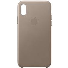 Apple iPhone XR gyári bőrtok vakondszürke színben
