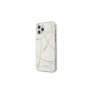 Guess tok iPhone 12 Pro Max készülékhez fehér/arany
