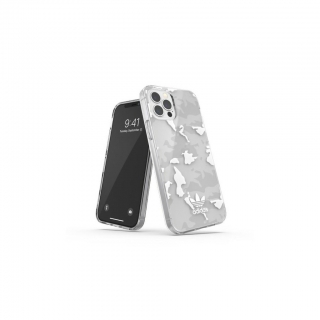 Adidas tok iPhone 12  / 12 Pro készülékre átlátszó, fehér terepmintás