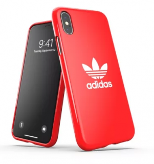 Adidas Original Trefoil tok iPhone X / Xs készülékre, piros színben