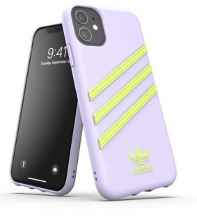 Adidas Original Gazelle tok iPhone 11 készülékre, lila - citromsárga színben