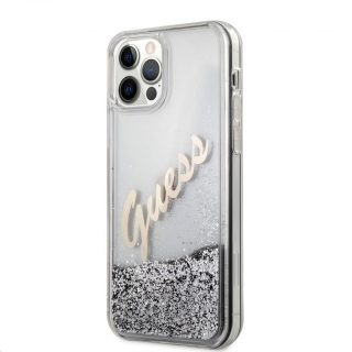Guess tok iPhone 12 / 12 Pro (GUHCP12MGLVSSI) készülékhez ezüst színben