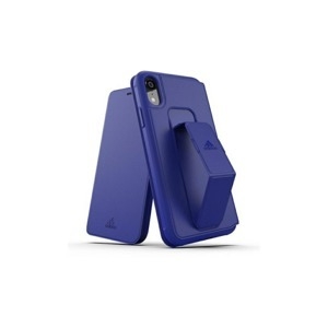 Adidas kitámasztható flip tok iPhone XR készülékre kék színben