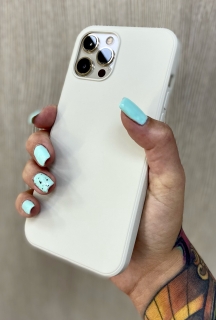 Prémium minőségű alap árkategóriás tok csontfehér színben iPhone 12 Pro Max