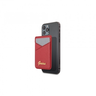 Guess MagSafe rögzítésű kártyatartó piros