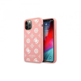 Guess hátlapi tok rózsaszín iPhone 12 Pro Max készülékre