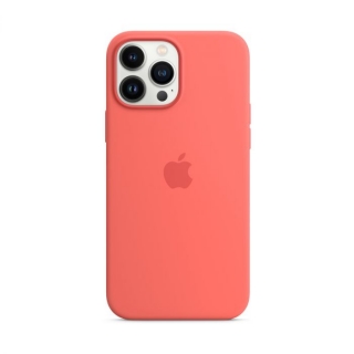 MagSafe-rögzítésű iPhone 13 Pro Max-szilikontok – pomelópink