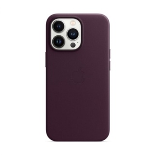 MagSafe-rögzítésű iPhone 13 Pro Max-bőrtok - sötét meggypiros