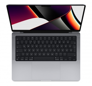Apple MacBook Pro 14" (2021) 512GB SSD, asztroszürke színű