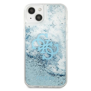 Guess Liquid glitter tok iPhone 13 Mini készülékre kék