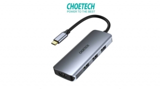 Choetech HUB-M19 7 in 1 Multiport USB C HUB adapter 3x USB 3.0 HDMI Micro SD / S