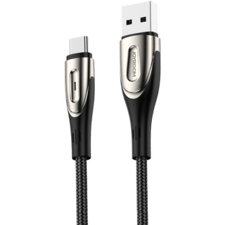 USB töltő- és adatkábel, USB Type-C, 120 cm, 3000 mA, törésgátlóval, gyorstöltés
